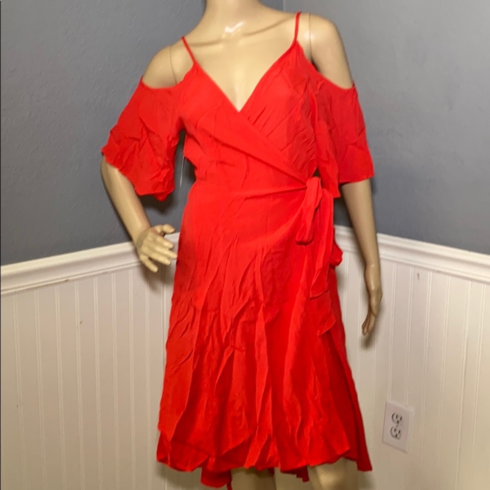 NWT Lush Med Wrap Dress